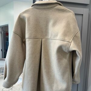 Tan Fleece Shacket